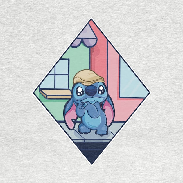 Hipster Stitch T-Shirt by BearishART Creations